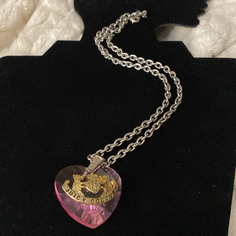 Juicy Couture Pink Crystal Necklace